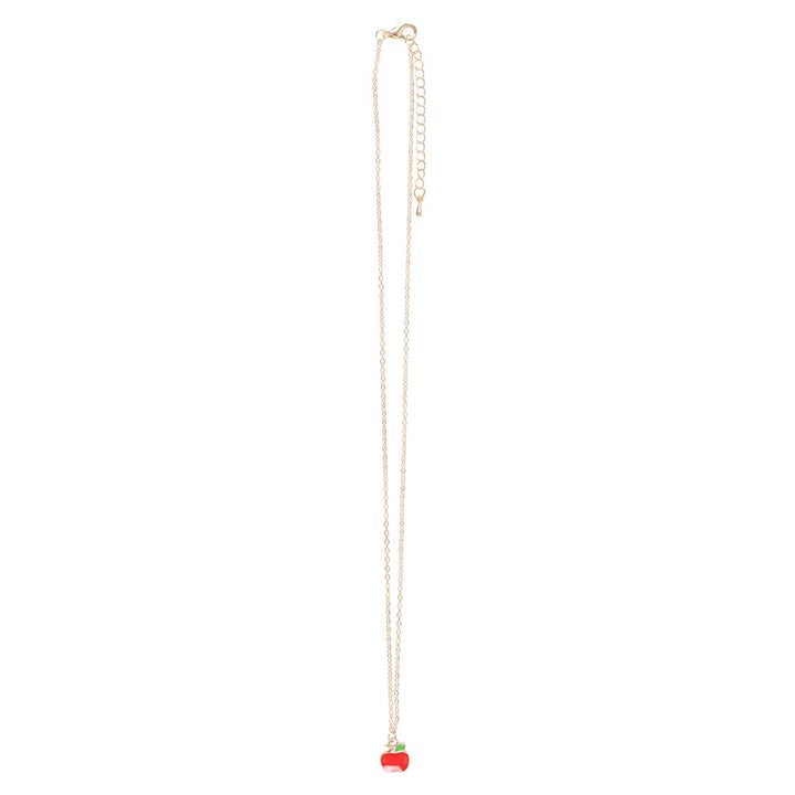 Best Teacher Apple Necklace on Greeting Card - The Calm Qi