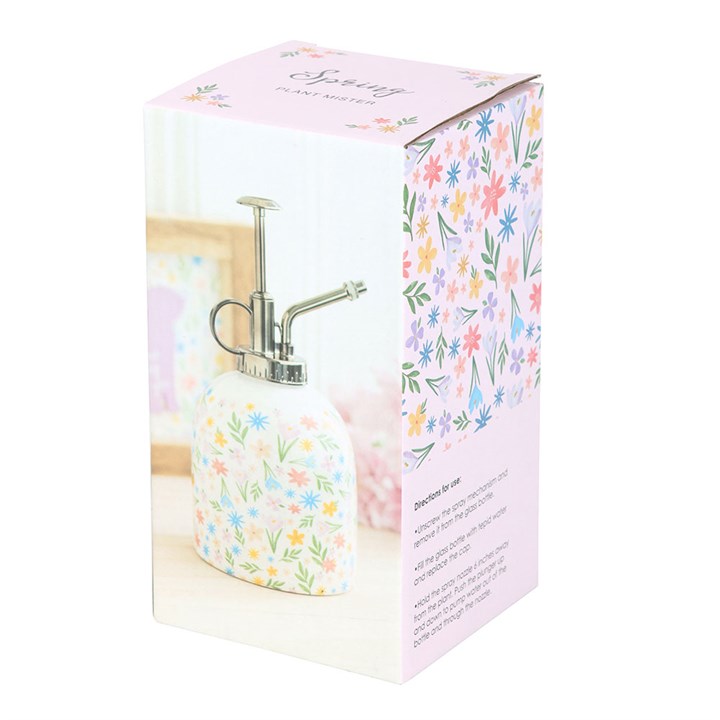 Spring Floral Print Ceramic Plant Mister - The Calm Qi