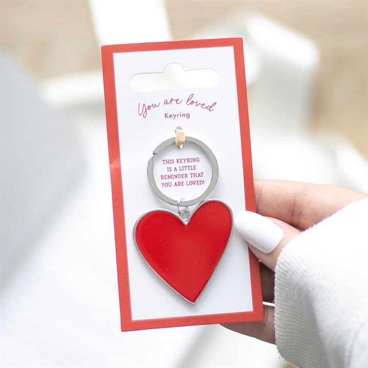 You Are Loved Heart Keyring - The Calm Qi