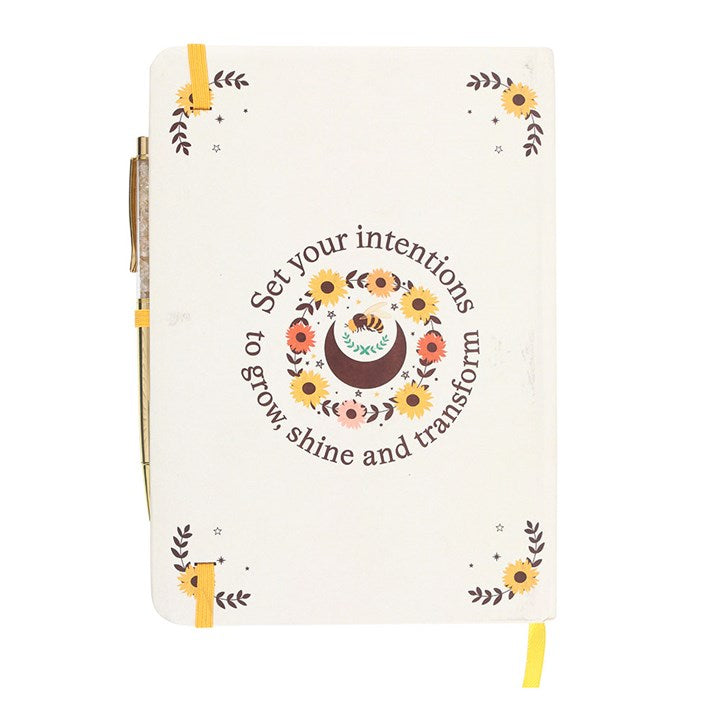 Summer Solstice Intention Journal with Citrine Pen - The Calm Qi