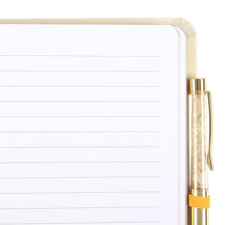 Summer Solstice Intention Journal with Citrine Pen - The Calm Qi