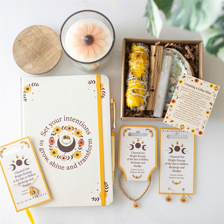 Summer Solstice Intention Journal with Citrine Pen - The Calm Qi