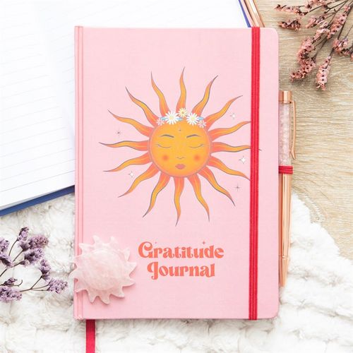 The Sun Gratitude Journal with Rose Quartz Pen - The Calm Qi