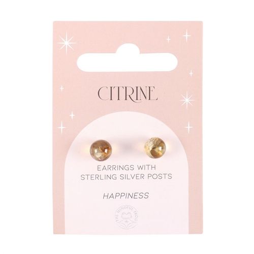 Citrine Semi Precious Crystal Earrings - The Calm Qi