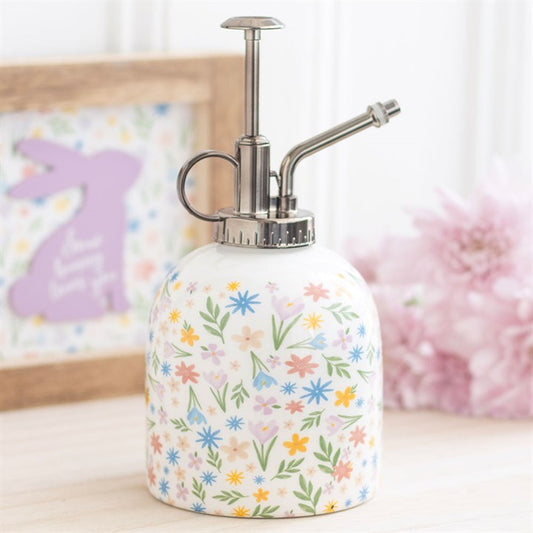 Spring Floral Print Ceramic Plant Mister - The Calm Qi
