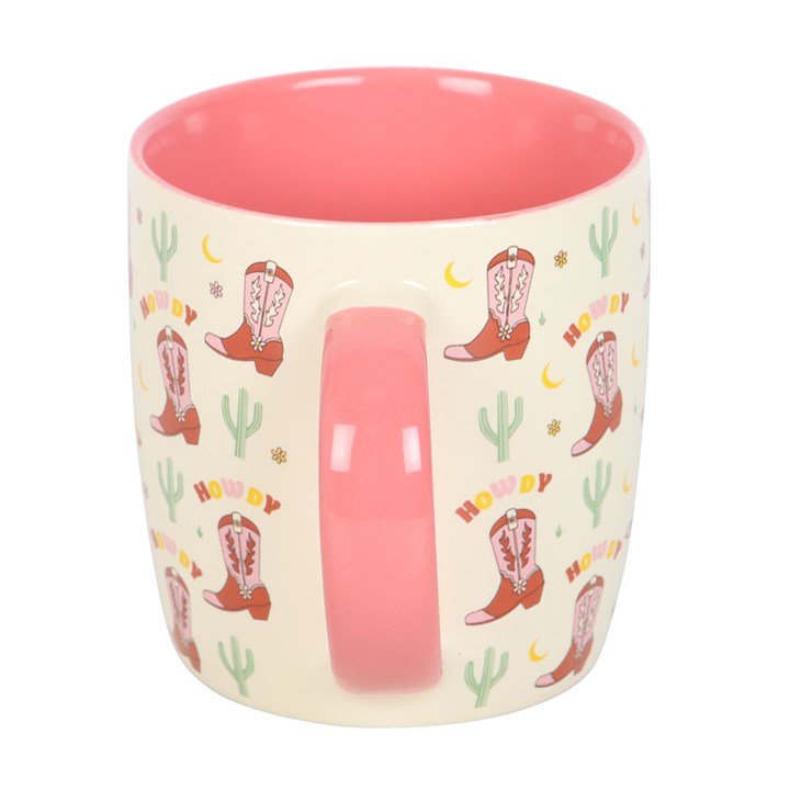 Howdy Cowboy Boot Print Mug - The Calm Qi