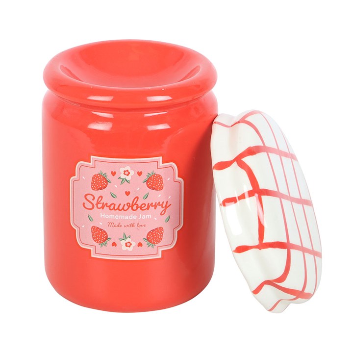 Strawberry Jam Jar Oil Burner and Wax Warmer - The Calm Qi