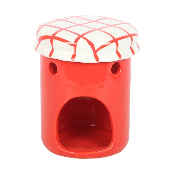 Strawberry Jam Jar Oil Burner and Wax Warmer - The Calm Qi
