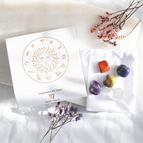 Virgo Crystal Tumblestone Set - The Calm Qi