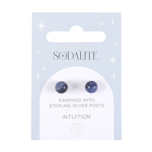 Sodalite Semi Precious Crystal Earrings - The Calm Qi