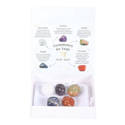 Virgo Crystal Tumblestone Set - The Calm Qi